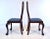 Auburn Set of Four Queen Anne Dining Chairs, Hand-Carved Mahogany, England For Sale - Image 8 of 9