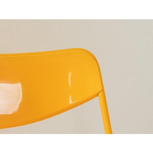 Yellow Ted Folding Chairs from Niels Gammelgaard, Set of 6 For Sale - Image 8 of 11