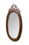 Victorian Antique Victorian Mahogany Oval Vanity Wishbone Dressing Wall Mirror 28" For Sale - Image 3 of 11