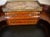 French 1890s Antique French Louis XV Walnut Inlaid Ladies Writing Desk Bonheur-Du-Jour For Sale - Image 3 of 18