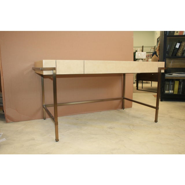 Mid-Century Modern Sligh Studio Designs Parchment Writing Desk For Sale - Image 3 of 11