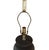 Mid-Century Modern Mid-Century Modern Black & Gold Striped Table Lamp For Sale - Image 3 of 6