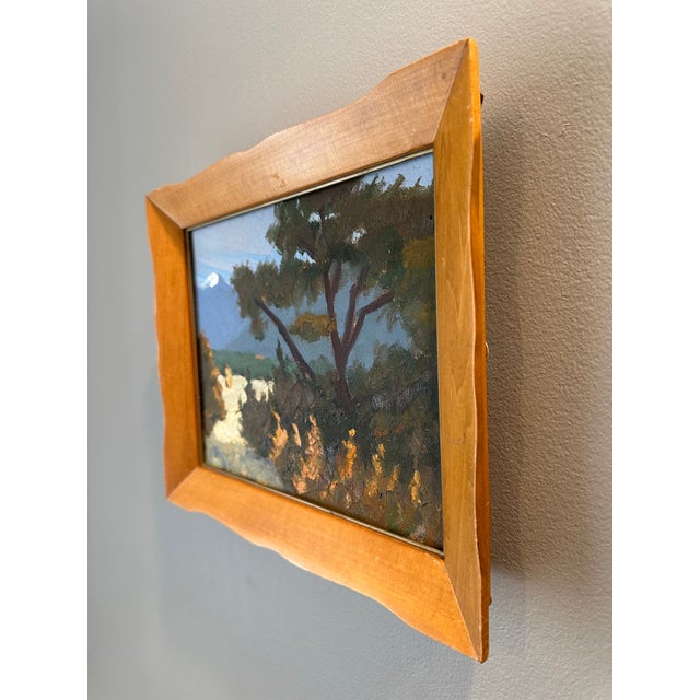 Vintage Framed Plein Air California Landscape Oil Painting For Sale - Image 4 of 13