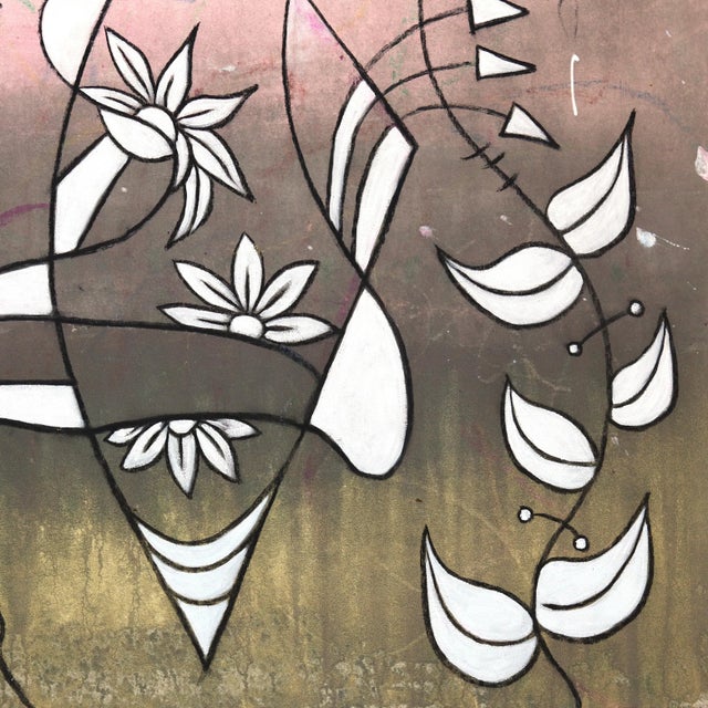 2020s Buzzin - Oversized Ready to Hang Mixed Media Original Artwork by Rue Bootay For Sale - Image 5 of 9