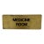 Mid-Century Vintage Brass "Medicine Room" Sign For Sale