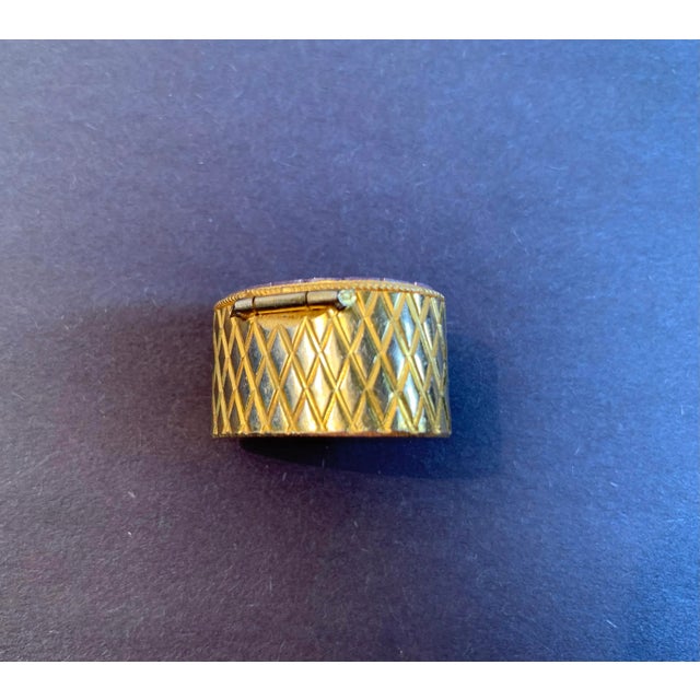 Metal 1970s Vintage Italian Micro Mosaic Trinket Box For Sale - Image 7 of 8