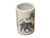 Chinese Distressed White Porcelain Blue Kids Cow Graphic Holder Vase For Sale - Image 4 of 10