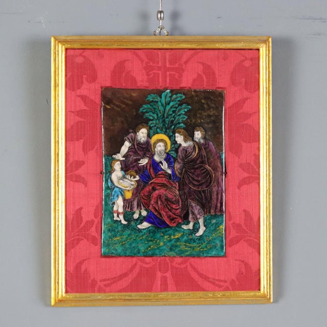 Limoges Enamel with Evangelical Episode For Sale - Image 10 of 10
