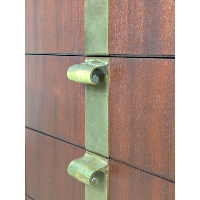 Brown Vintage Art Deco Lowboy Chest of Drawers by Widdicomb, C1930s, Refinished For Sale - Image 8 of 18