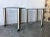 Contemporary Late 20th Century Kidney Shape Glass Side Tables With Casters (A Pair) For Sale - Image 3 of 13