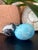 This decorative crystal egg set includes one polished Caribbean Calcite egg and one Zebra Jasper egg. Beautifully carved...