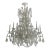 Vintage Clevedon Luxury Milk White Crystal Glass Chandelier 12 Lights 43"x34" For Sale