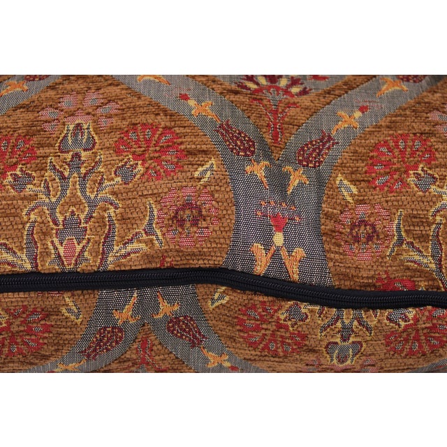 2020s Shabby Chic Ikat Tulip Pillow For Sale - Image 5 of 7