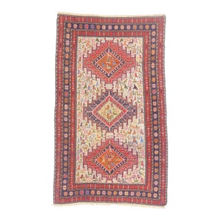 Vintage Caucasian Soumak Rug, 03'10 X 06'03 For Sale