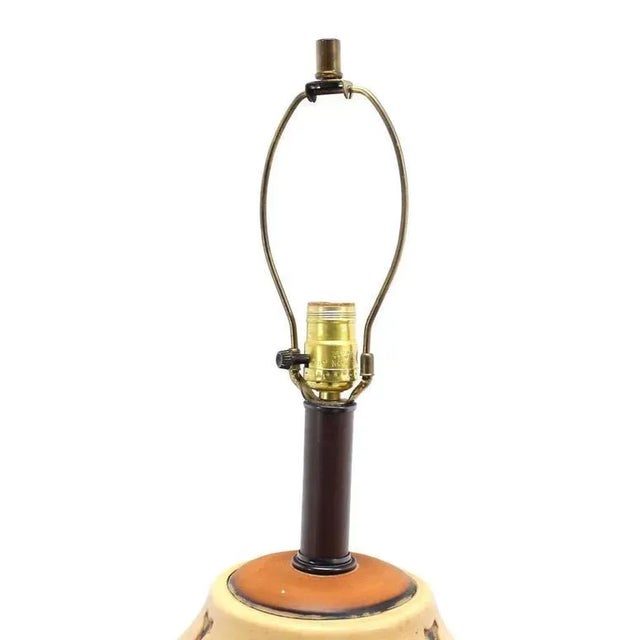 Vintage Mid-Century Art Pottery Vase Table Lamps - A Pair For Sale - Image 6 of 8