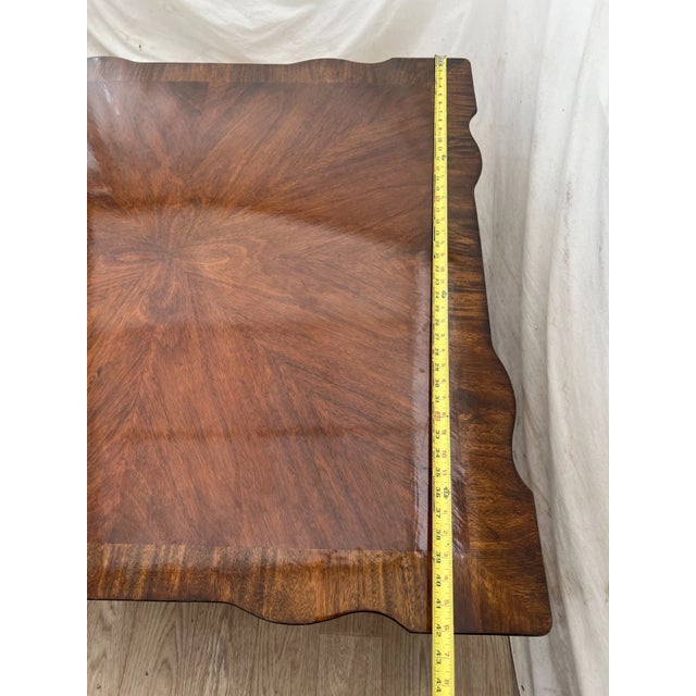 Vintage Cocktail Coffee Table Ball Claw Legs Large Square Shape Chippendale For Sale - Image 10 of 12