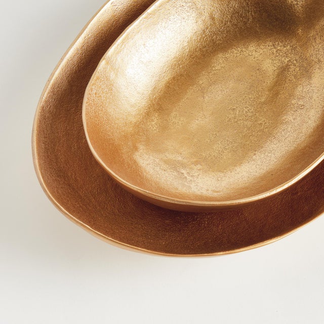 Kenneth Ludwig Chicago Janae Oval Decorative Bowls, Set Of 2 For Sale - Image 4 of 5