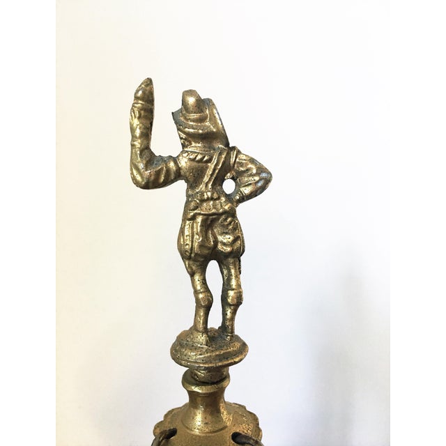 Mid 19th Century French Bouillotte Gilt Bronze Knight Lamp For Sale - Image 5 of 5