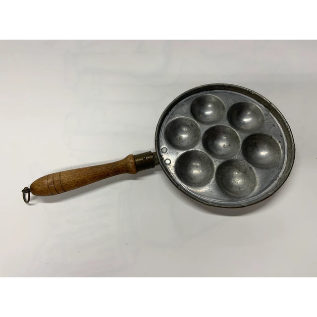 1940s Vintage French Escargot Snail Egg Poacher Pan For Sale - Image 5 of 5