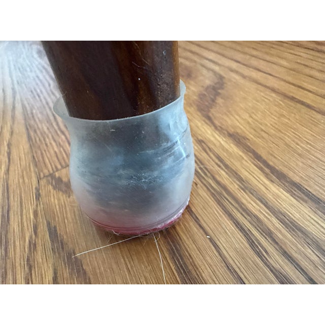 Vintage British Colonial–Style Cane & Rattan Armchair With Leather Seat For Sale In Raleigh - Image 6 of 11