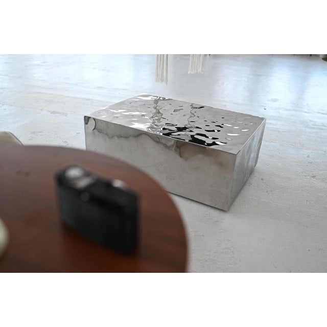 Small Mirage Sculptural Table in Stainless Steel by Veliento For Sale - Image 9 of 11