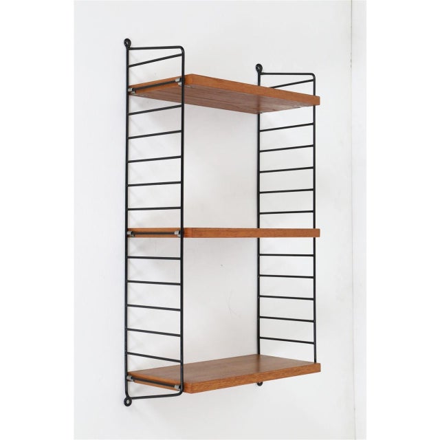 String Teak Wall Shelf by Kajsa & Nisse Strinning, 1960s For Sale - Image 10 of 10