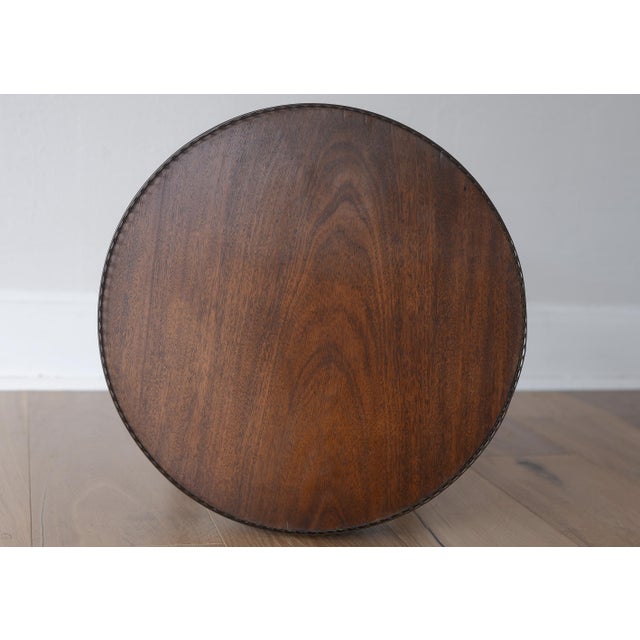 French Louis XVI Style Bouillotte Round Side Table For Sale - Image 10 of 14