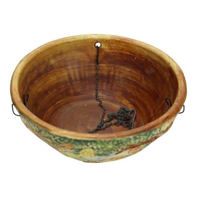 Weller Pottery Weller Arts & Crafts Forest Woodcraft Pottery Hanging Planter C1920 For Sale - Image 4 of 11
