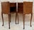 20th Century French Nightstands with Drawers, Marquetry & Cabriole Legs, 1900, Set of 2 For Sale - Image 3 of 15