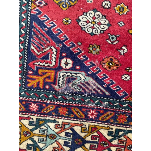 Large Vintage Caucasian Azerbaïdjan Rug For Sale - Image 3 of 18