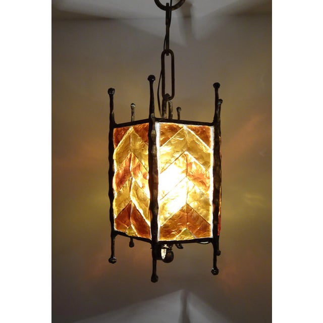 Mid-Century Modern Brutalist Glass Pendant from Poliarte, 1970s For Sale - Image 12 of 16