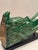 Chinese Antique Glazed Ceramic Dragon Roof Tile on Custom Stand For Sale - Image 4 of 12