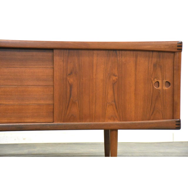 1960s Refinished Danish Modern Credenza by Bramin For Sale - Image 10 of 11