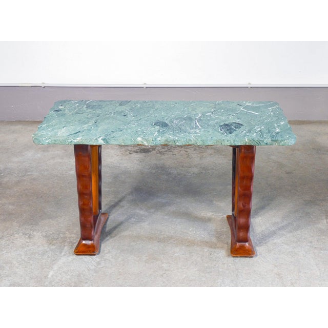 Low coffee table designed by pier luigi colli, in wood and marble. Italy, 1950s origin italy period 1950s designer pier...