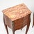 Antique French Inlaid Parquetry Marble Top Bedside Chests, 1900, Set of 2 For Sale - Image 6 of 11