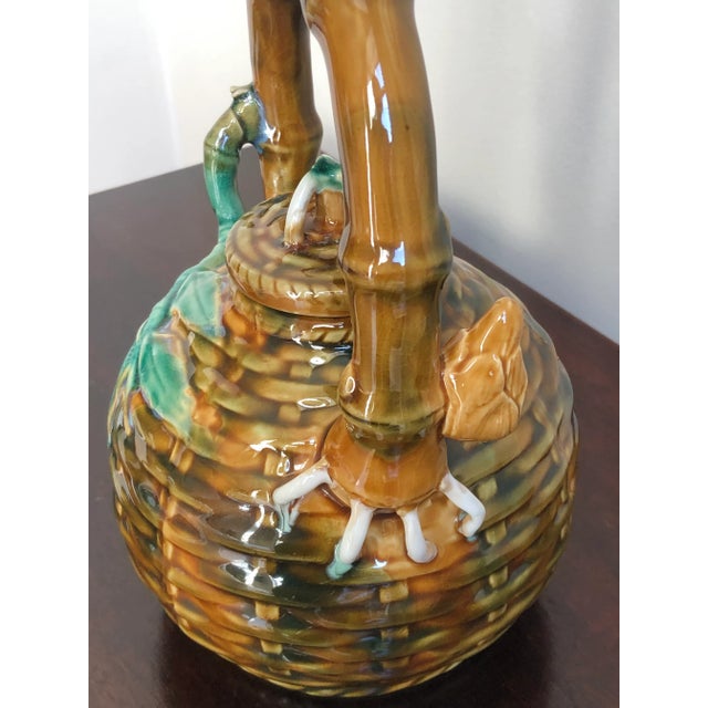 Brown Antique Chinese Majolica Sancai Teapot For Sale - Image 8 of 12