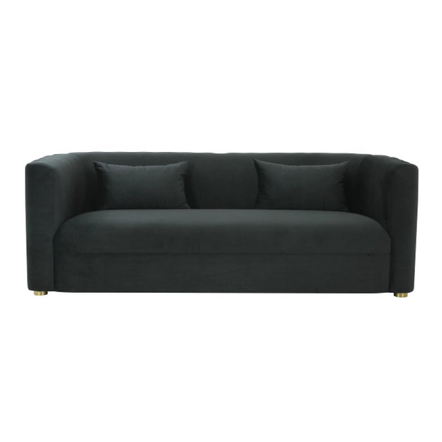 Graceful and eye-catching, the Callie Sofa is the epitome of modern glamour. Its curved silhouette, scalloped tufted back...