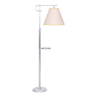 Art Deco Floor Lamp in Chrome, Czechia, 1920s For Sale