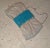 2005 Banana Republic Clutch Shimmery Chunky Linen and Torquoise Beads For Sale - Image 4 of 5