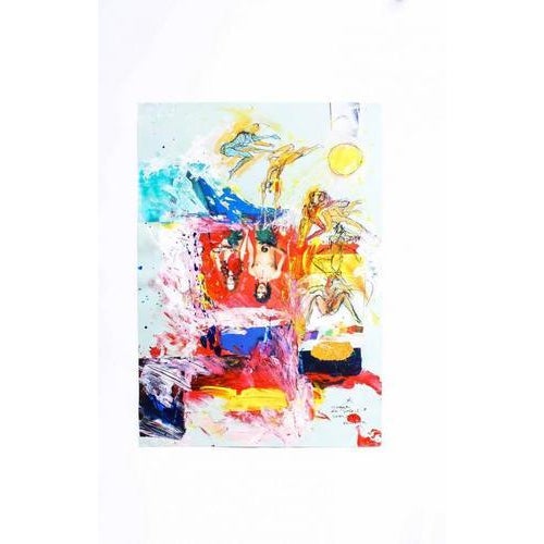 1990s Sergio Barletta, Cirque du Soleil n.8, 1990s, Mixed Media Collage For Sale - Image 5 of 5