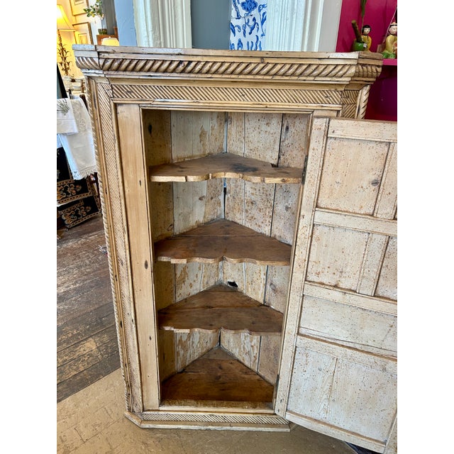 Antique Pine Hanging Corner Cabinet For Sale - Image 17 of 17