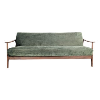 Mid-Century Modern Three-Seater Sofa in Teak For Sale