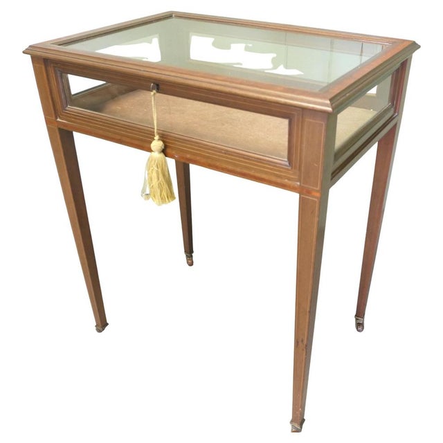 Edwardian Display Cabinet Table, 1900 For Sale - Image 8 of 8