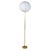 Mid-Century Brass Floor Lamp with Round Cotton Shade from Asea, Sweden, 1960s For Sale - Image 16 of 16