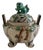 Meiji Japanese Kutani Porcelain Koro Incense Burner, 1890s For Sale