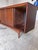 Wood Refinished Vintage Open Cabinet Walnut Credenza For Sale - Image 7 of 9