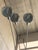 Chrome 1970s Chrome Arc Design Lamp With Three Lights in Spherical lamp shades For Sale - Image 8 of 13
