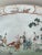 Green Large Antique 18th Century Chinese Export Qianlong (1736 - 1795) Porcelain Soup Tureen and Under Tray or Platter Decorated With Court Scenes 1750 For Sale - Image 8 of 12
