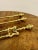 Lovely set of antique Victorian quality brass fire irons having a quality set of fire irons with circular shaped handles,...