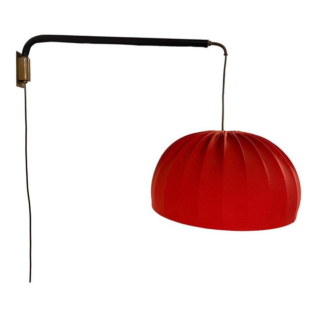 Italian Telescopic Wall Light in Brass and Leather, 1950s For Sale - Image 16 of 16